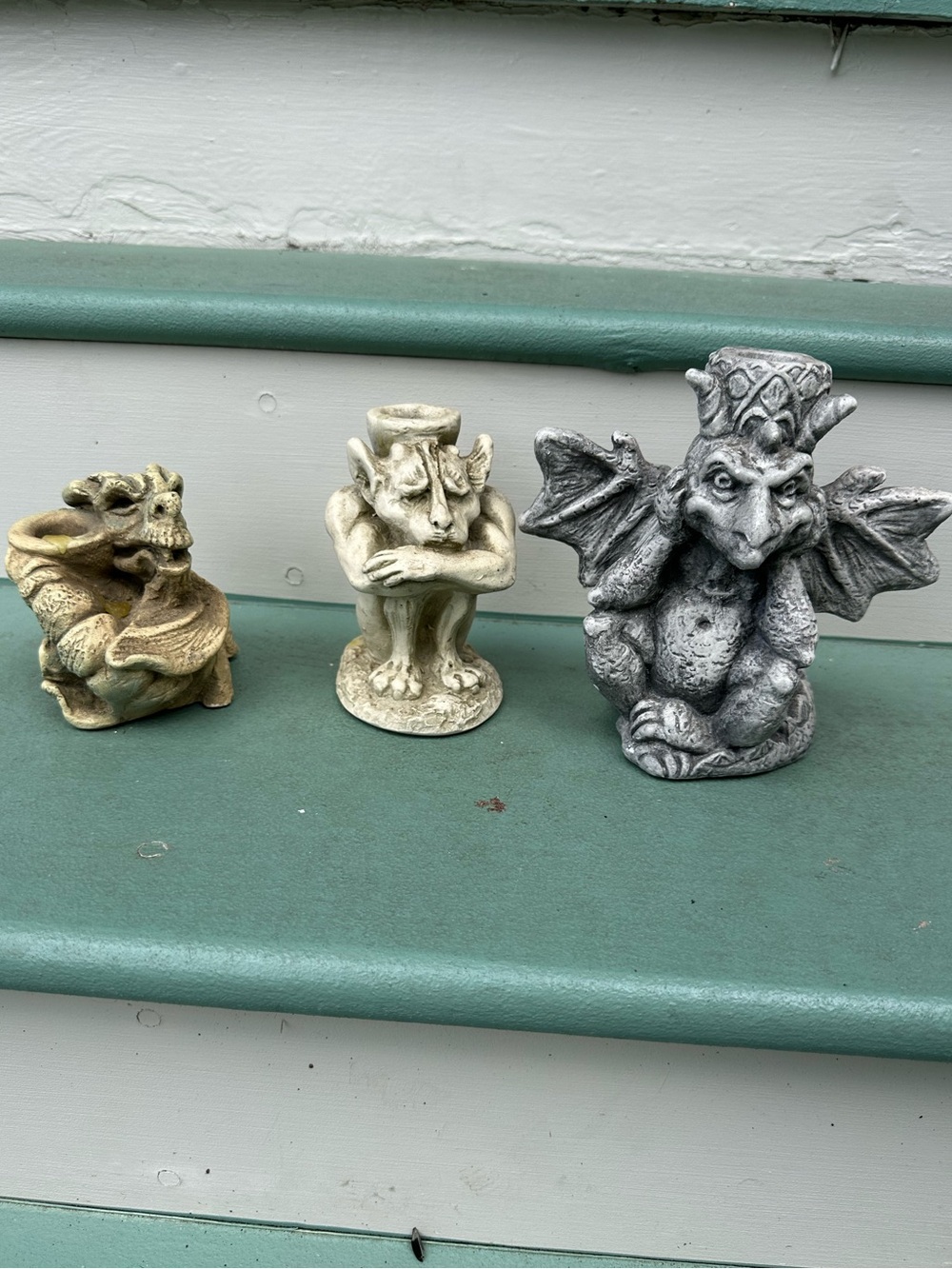 Gothic Gargoyle Candle Holders Set of 3 - Fantastical & GOTHIC!!